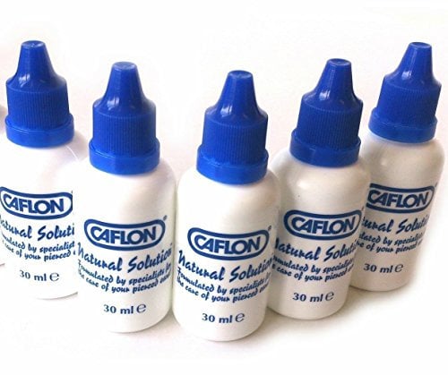 5 x Bottles of Caflon - Ear Piercing Aftercare Natural Solution