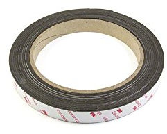 FIRST4MAGNETS Striscia Magnetica Neodmio Flessibile Neoflex® con Autoadesivo 3M - 25mm di Larghezza - 0,5 M di Lunghezza - Confezione di 2