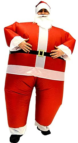 AirSuits Inflatable Santa Claus Costume Father Christmas Suit Fancy Dress Blow Up Outfit