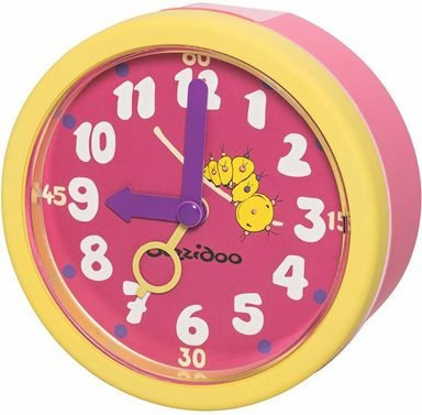 Duzzidoo RAP002 Wecker, Kunststoff, gelb/Rosa