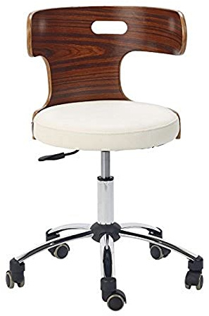 Teqler T-135366weiss Design-Drehstuhl