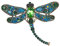 Mecool Dragonfly Brosche mit Nachahmung Kristall Charm Fliegende Insekt Legierung Brosche Pin