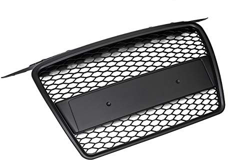 Griglia Anteriore Maschera Calandra Nido D'ape Nero Opaco Compatibile con A3 8P 05-08