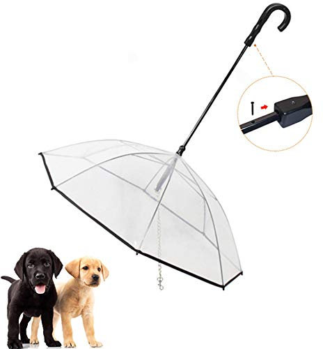 Csheng Hundeleine Regenmantel Hunde Klein Haustier Regenmantel Hund Regenschirm Leine Welpenregenmantel Hundeschirm mit Blei Trainingsleitung für Hunde a