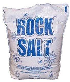 Free Flowing Dry White Rock Salt - 20kg Bags - Winter Deicing Ideal For Gritting Ice & Snow - Conforms to BS3247 (50 Bags)