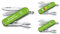 Victorinox Couteau de Poche Classique SD avec Demande Impression sur Coque I Cadeau pour Hommes Femmes I Cadeaux pour Anniversaire I Suisse Personnalisé 7 Fonctions 0.6223 - Vert