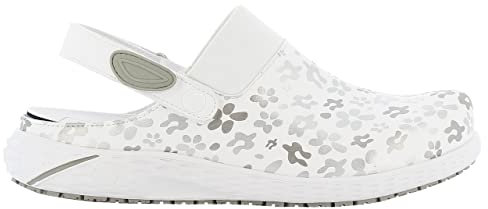 SAFETY JOGGER Arbeitsschuhe Damen - DANY - Leichter, Bequemer Arbeitsschuh mit Klettverschluss, ideal für Pflege, Küche oder Innenbereich, rutschfest und Stoßdämpfend Sicherheitsclog, Grau, 37 EU