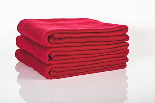 Glart Oeko-Tex Fleecedecken 3er Set, je 130x160 cm, über 200 g/m2. Ideal als Sofadecke, Kuscheldecke, Sofaüberwurf oder Picknickdecke