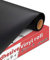 YRYM HT Vinylfolie Plotter - 30cm x 305cm Permanente Selbstklebendes Plotterfolie Vinyl mit Rückseite für Bastelprojekte, Schilder, Scrapbooking (Matt Schwarz)