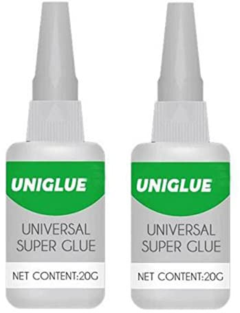 Fulenyi Super Glue Adhesive 2 X 20ML – Very Low Viscosity, Extra Thin - Super Bonding, Designed for Bonding Hard/Soft Plasti cs, Rubber, Metal, Ceramic, Glass – Fast Curing