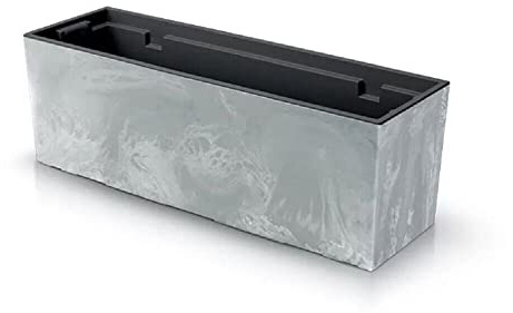 Prosperplast Urbi -Fall Beton -Effekt mit Ablagerung, Abmessungen (MM) 580x180x195, Betonfarbe