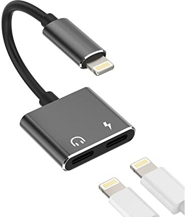 Adaptateur jack pour iPhone double Lightning (2 en 1) pour casque et adaptateur rapide Apple MFI Aux Audio sur prise de charge, alimentation secteur pour 14 13 12 11 Pro Max X 8 7 Plus 6