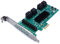 Computer Distrcit Controllerkarte 8 Ports SATA III (SATA3) – PCI Express X1 – (PCI-E PCIE) – Chipsatz Marvell 88SE9215 – Low und High Profile