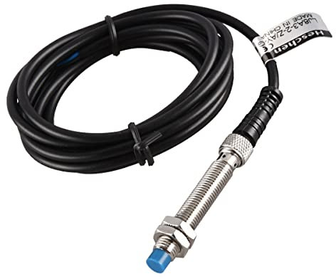 Heschen Interruttore induttivo del sensore di prossimità M8, tipo non-scudo, LJ8A3-2-Z/AY-G-DC5V, rivelatore 2mm, 5VDC 200mA, PNP normalmente chiuso (NC), 3 fili