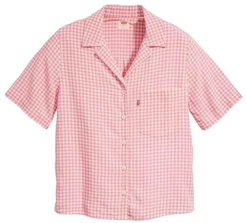 Levi's Joyce SS Resort Shirt Pinks, Iris Check Tameless, L Donna