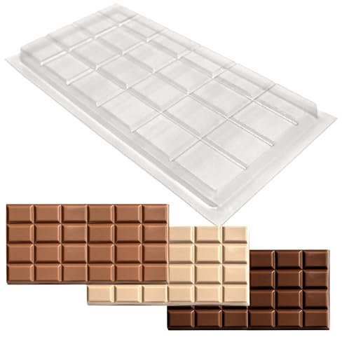 Plain Chocolate Bar Moulds - 100g - Sets of 1, 3, 6, 200 or 600 (1 Mould)