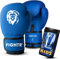 FIGHTR® Kinder Boxhandschuhe mit bestem Sitz für maximalen Schutz | Junior Jungen und Mädchen | für Boxen, MMA, Muay Thai, Kickboxen & Kampfsport 04 06 oz | inkl. Tragetasche (Blau, 04 oz)