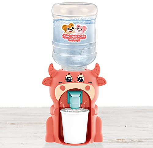 Water Dispenser Children Toy, Cartoon Drink Water Dispenser Plaything, Cute Toy Decoration Piece, Water Drink Machine with Tap Tiny Thing for Boys Girls Todlers Accessory Home Decoration Office