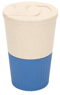 ulafbwur Coffee Mug 380ML Coffee Cup Food Grade Material High Temperature Resistant Thick Leakproof - Travel Mug With Lid Reusable Non-slip Reusable Coffee Cup