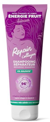 ENERGIE FRUIT | Shampoing Réparateur Collagen Repair | Cheveux très abîmés | Collagène végétal | 250 ml