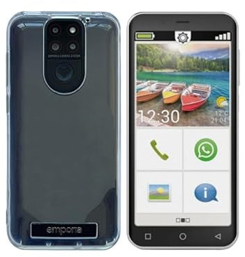 Fixgut® Hülle kompatibel mit emporiaSMART.5 mini/Emporia E5 mini, Soft TPU Schutzhülle Case – Clear.