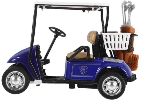GOOHOCHY Fahrzeugmodelle Golfwagenmodell Golfwagen-Statue Actionfahrzeuge Druckguss Spielzeug Modelle Modell eines Minigolfwagens Wohnkultur Miniatur schmücken Auto Model Dekoration