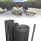 Eulenke PVC Sichtschutzmatte, 100 x 1000cm Sichtschutzzaun mit Abschlussleiste, Windschutz Balkon Sichtschutz für Zaun Garten Terrasse, Anthrazit