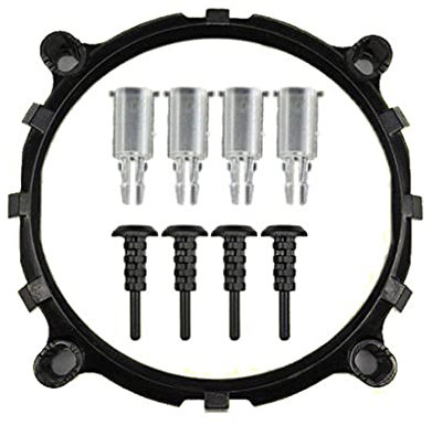 YIGZYCN Base de support de dissipateur thermique pour ventilateur de processeur LGA775/1150/1155/1156/1366 Kit de fixation et plaque arrière Am4