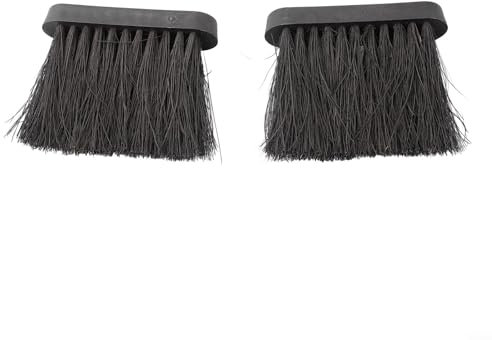 2 x Kaminbürsten, längliche Pferdebürste/Herdbürstenkopf, Kaminreinigungsbürste, Ofenbürste für Zuhause, Kamin, Sofa, Bett, Reinigungswerkzeuge (L)