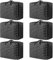 Yoosso 6 Pcs 105L Moving Bags, Large Storage Bag Extra Large Storage Box with Zips for Moving Clothes Bedding Duvet Quilt Blankets Waterproof Moving Totes Christmas Storage Containers