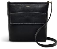 RADLEY London Brompton Crescent Women's Leather Small Ziptop Crossbody, Black