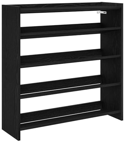 vidaXL Schuhregal Schwarz 80x25x81 cm Holzwerkstoff