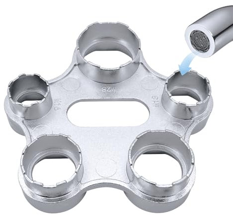 Perlator Schlüssel Perlatoren für Wasserhähne - Strahlregler Serviceschlüssel Ersatzbelüfter Wasserhahn Sieb Schlüssel Perlator-schlüssel Luftsprudler Montageschlüssel für M16 /M18 /M20 /M22 /M24 /M28
