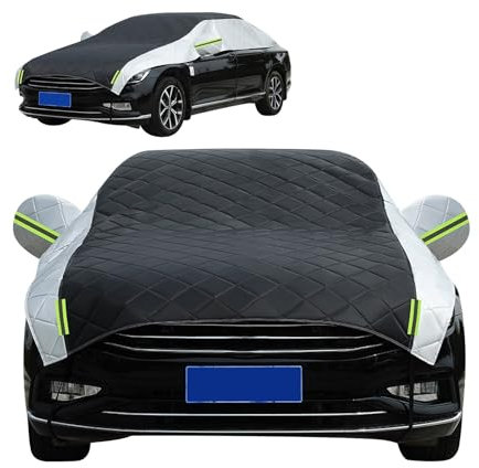 Halbgarage Abdeckung Wasserdicht Für Ford Fiesta 1989-2024,Auto Abdeckungen Wasserdicht Sonnenschutz Anti-Frost,Autogarage Abdeckung,Halbgarage für Auto Winter Gcf11