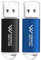 XinwaY Memory Stick 64GB USB Flash Drive Thumb Drives Data Storage USB Stick, (2 Pack 64GB - Black Blue)