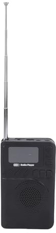 Garsent Tragbares FM -Radio, 3 in 1 Wiederaufladbares DAB+FM -Radio mit LED -Farbdisplay, Handheld -Bluetooth -Lautsprecher mit Speicherkarte und Lanyard für den Gebrauch zu Hause und
