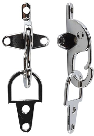 Durlo 3 Set Di Chiusure Per Giacche Da Motociclista Da 6 Cm, Moschettoni in Lega Per Gilet Da Motociclista Per Adattare Ganci a Scatto Per Gilet in Pelle
