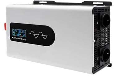 Transformateur Convertisseur Batterie Externe Portable Onduleur Solaire pour Voiture Transformateur 10000 W 10 KW 6600 W Onduleur Sinusoïdal Pur DC 12 V 24 V AC 220 V(48V,10000W Remote)