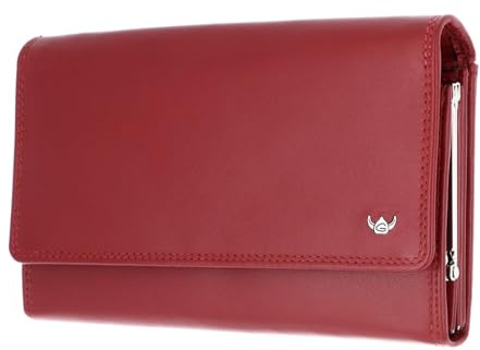 Golden Head Leder Geldbörse Polo RFID Protect Bügelbörse 2801 Rot dunkelrot