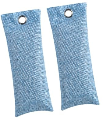 Qianly 2 Stück Schuh Deo Beutel Universal Geruchsentferner Boxhandschuh Deodorierer Feuchtigkeitsabsorbierende Aktivkohlepäckchen Im Atmungsaktiven Beutel Fü, Blau 85g