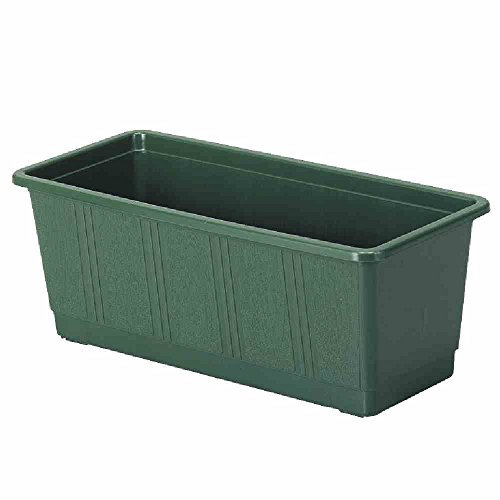 Geli 803 040 11 Blumenkasten Standart, 40 x 17,5 cm, dunkelgrün