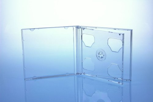 CD/DVD Hülle / 2er 2fach Jewelcase für 2 Disc/glasklar transparent