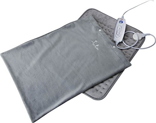 Jata CT20 Manta Eléctrica Mando Regulador con 6 Niveles Calor Inmediato Flexible Suave y Transpirable Medidas 50 x 40 cm Funda Extraíble y Lavable