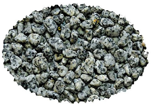 Haquoss Gravier Naturel décoratif pour Aquarium, Taille 8-10 mm, 5 kg, Noir et Blanc