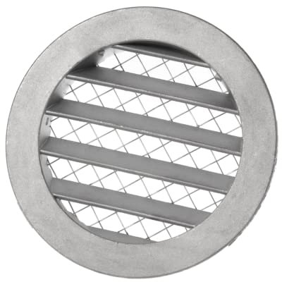 100mm Rejilla de Ventilación Redonda - Rejilla de Ventilación con Malla - Aluminio