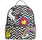ALAZA Pop-Art-Einhorn-Regenbogen Chevron-Rucksack für Schule Bookbag