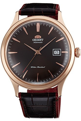 Orient Unisex Erwachsene Analog Automatik Uhr mit Leder Armband FAC08001T0