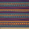 ABAKUHAUS Gestreift Stoff als Meterware, Retro Aztec Kunst, Microfaser Multi Zweck Dekostoff für Kunsthandwerke, 3M (230x300cm), Beige Blau