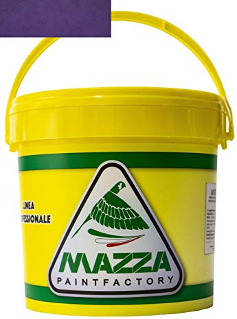 MAZZA Pittura Decorativa Per Interni Effetto Sabbiato Lt 5 Sabbia Colorificio Vernice Muro Effetto Metallizzato Cangiante Perlescente Idropittura Murale Colorata (Viola Lilla Sbp3076)