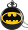 CokinkiDs Batman Taschenuhr für Kinder Jungen Schwarz Batman Theme Halskette Anhänger Anhänger Uhren Mädchen